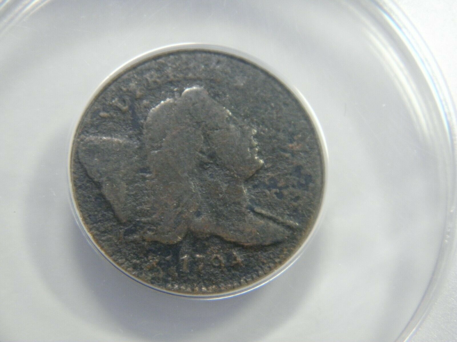 1794 LIBERTY CAP & POLE 1/2 CENT ANACS G-6 DETAILS CORROSION, RARE IN ALL GRADES - Fresh Stock Dated December 2025