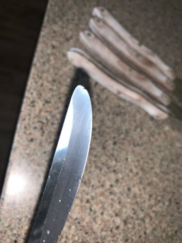 Set Of 5 Vintage Cutco #59  Straight Edge Table/Steak Knives - Fresh Stock Dated January 2026