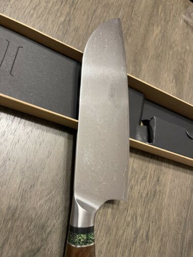 JAPANESE 8 INCH VG10 DAMASCUS CHEF KITCHEN KNIFE RESIN HANDLE SANTOKU - Fresh Stock Dated January 2026