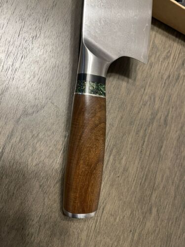 JAPANESE 8 INCH VG10 DAMASCUS CHEF KITCHEN KNIFE RESIN HANDLE SANTOKU - Fresh Stock Dated January 2026