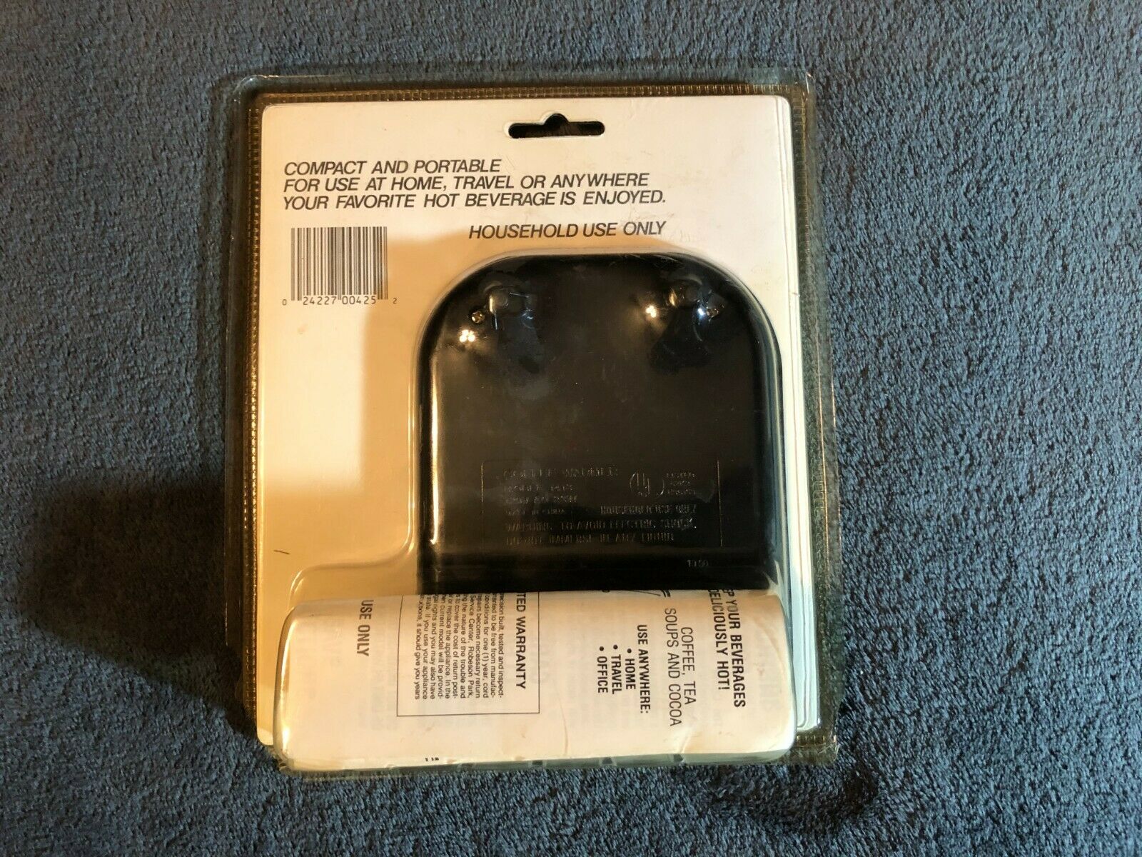 New - Vintage Robeson Coffee and Beverage Warmer CW1-1413BK - Fresh Stock Dated February 2026