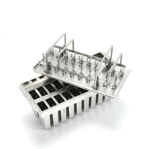 20Set Frozen Popsicle Molds Ice Cream Stick Mold Stainless Steel 0.8mm Silver US - Fresh Stock Dated February 2026