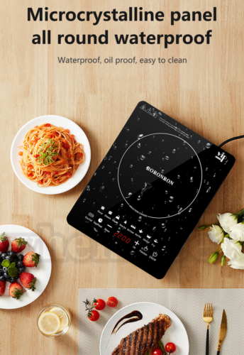Electric Single Induction Cooker Portable Burner Cooktop Digital Hot Plate 2200W - Fresh Stock Dated February 2026