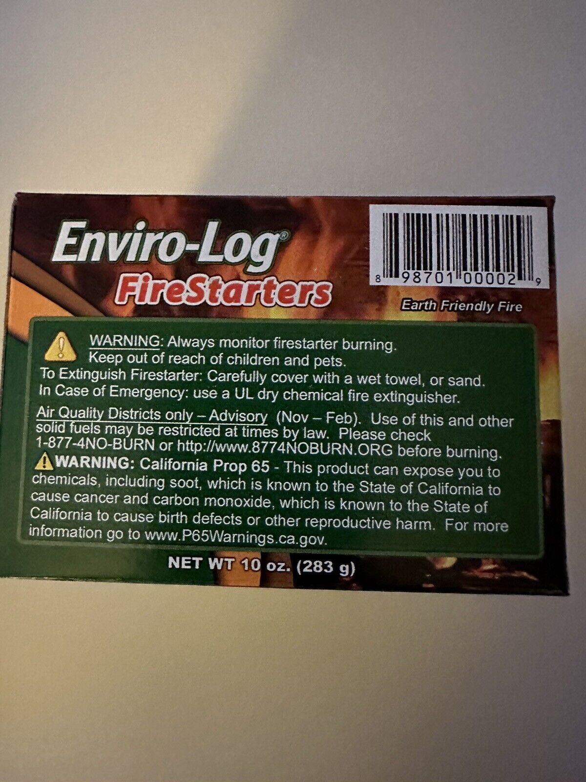 Enviro-Log Firestarter 8 Count, 10 Oz, Safe, Easy, Non-toxic - Fresh Stock Dated January 2026