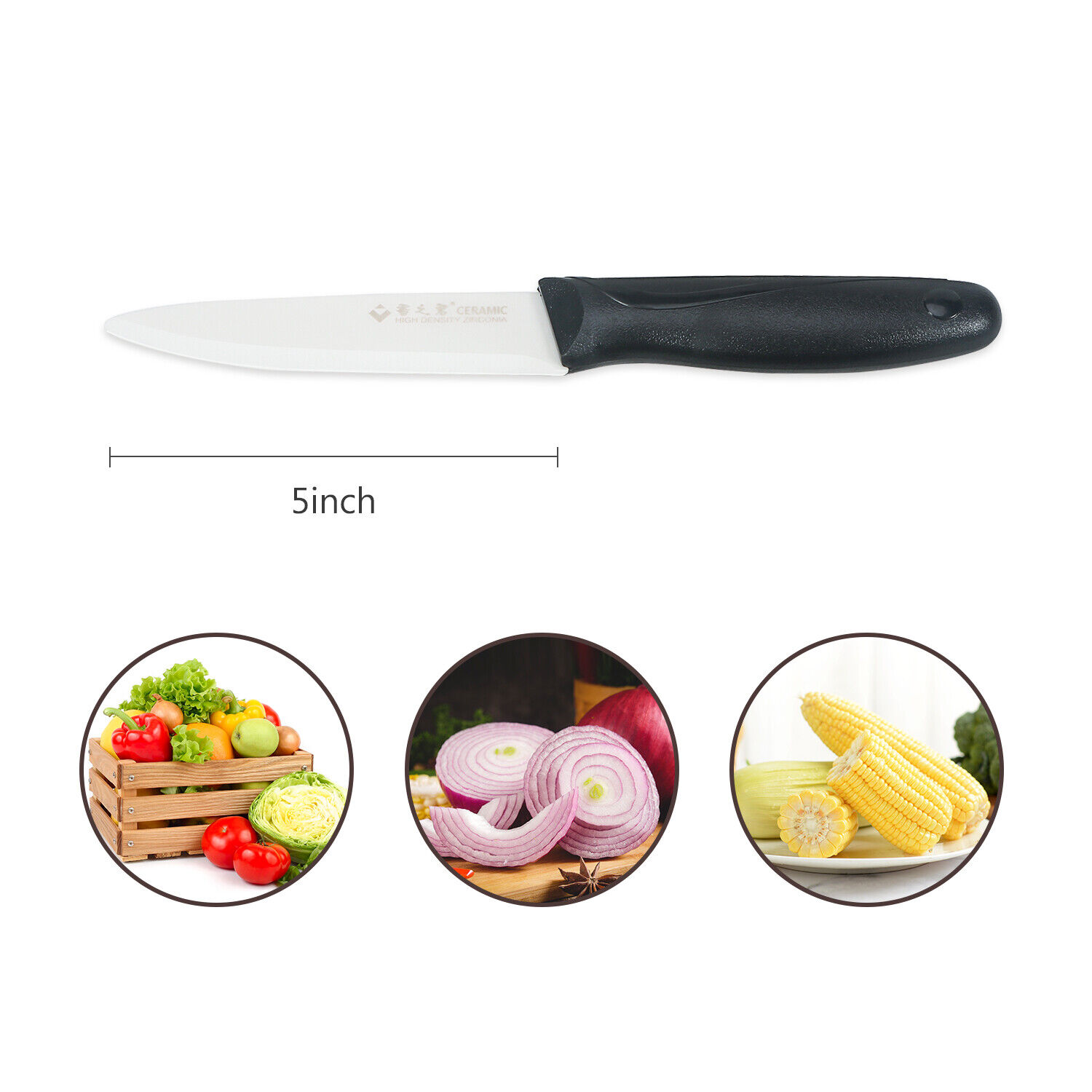 Kitchen Ceramic Knife Set, Paring Knife, Fruit Knife, Vegetable Meat 4