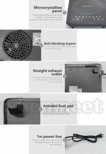 Electric Single Induction Cooker Portable Burner Cooktop Digital Hot Plate 2200W - Fresh Stock Dated February 2026