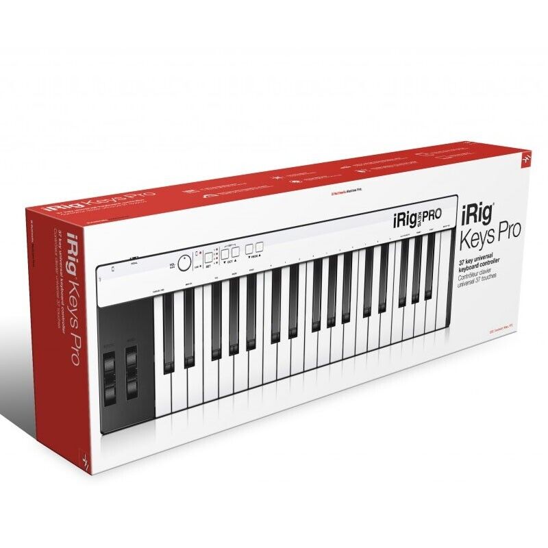 IK Multimedia iRig Pro 37-Key MIDI Controller Keyboard Works W/ Phones & Tablets - Fresh Stock Dated December 2025