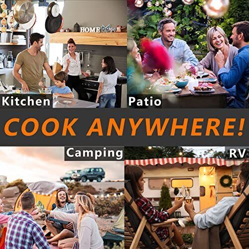 CUSIMAX Electric Hot Plates for Cooking Double Burner 1800W Countertop Burner... - Fresh Stock Dated February 2026