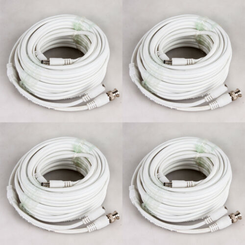 RG59 Coaxial Cable 25ft 60ft Bulk Coax DUAL / QUAD Outdoor 20AWG - BLACK WHITE - Fresh Stock Dated December 2025