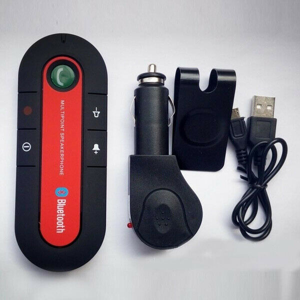 Handsfree Bluetooth Car Kits Wireless Multipoint Speakerphone Speaker Visor Clip - Fresh Stock Dated January 2026