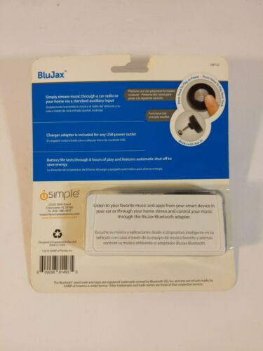 ISBT32 / i SIMPLE BLUETOOTH ADAPTER / STREAM YOUR MUSIC THRU 3.5MM AUX  **NEW** - Fresh Stock Dated December 2025