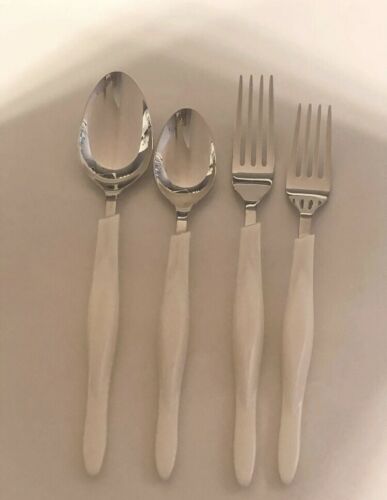 CUTCO Pearl White Handle 4 Piece Replacement Classic Stainless Flatware - Fresh Stock Dated January 2026