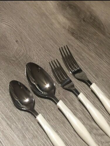 CUTCO Pearl White Handle 4 Piece Replacement Classic Stainless Flatware - Fresh Stock Dated January 2026