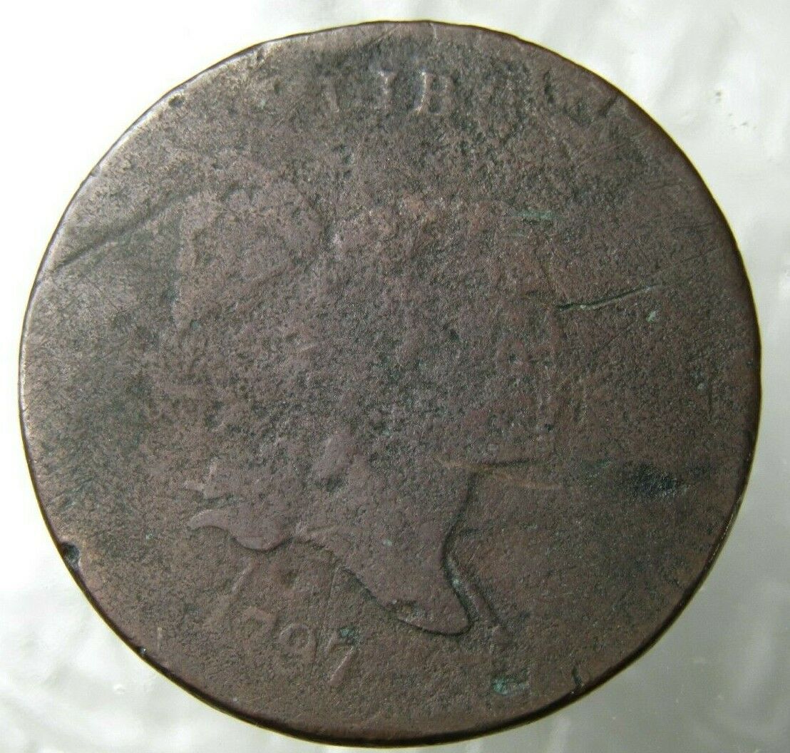 1797 Liberty Cap Half Cent Plain Edge Circulated - Fresh Stock Dated December 2025