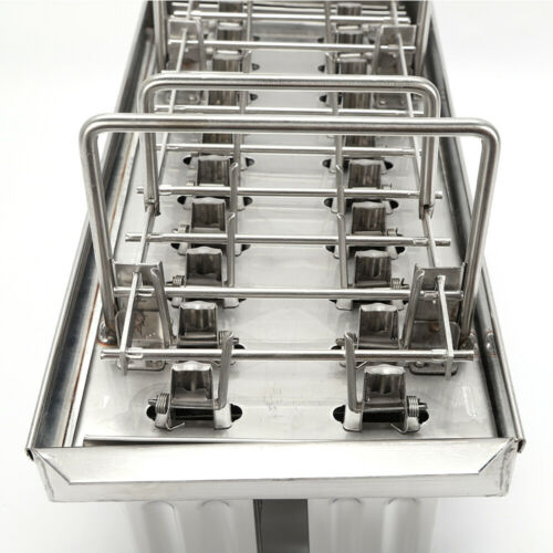20Set Frozen Popsicle Molds Ice Cream Stick Mold Stainless Steel 0.8mm Silver US - Fresh Stock Dated February 2026