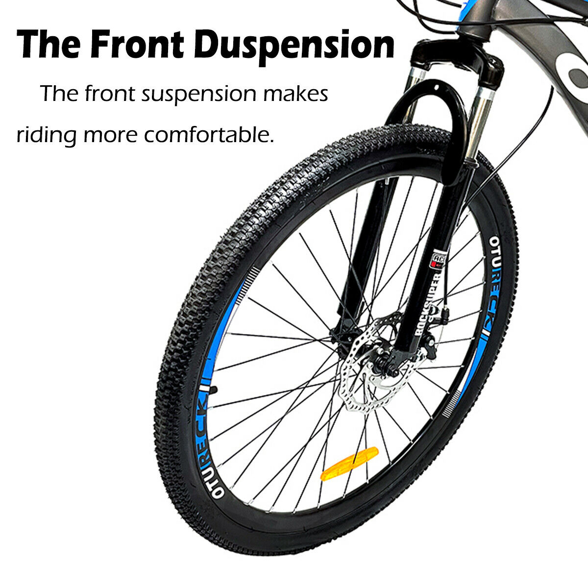 OTURE 26'' Mountain Bike Front Suspension Dual Brakes Adult Youth MTB Bicycle US - Fresh Stock Dated January 2026