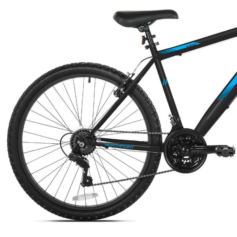 Kent 26 In. Northpoint Mens Mountain Bike Front Suspension 21-Speed, Black/Blue - Fresh Stock Dated January 2026