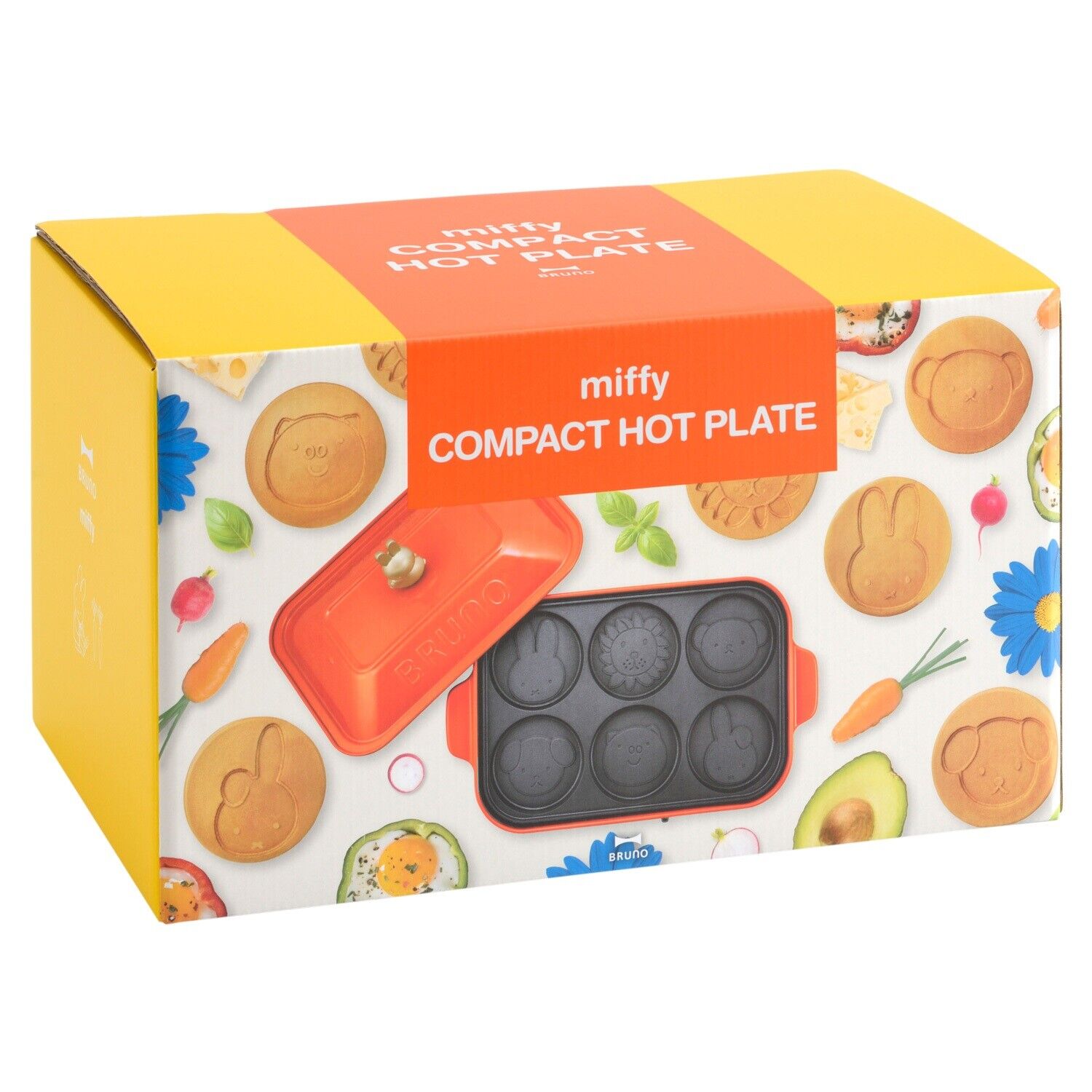 Bruno Compact Hot Plate BOE087-BRR Miffy AC100 Bruna Red Yakiniku Takoyaki New - Fresh Stock Dated February 2026