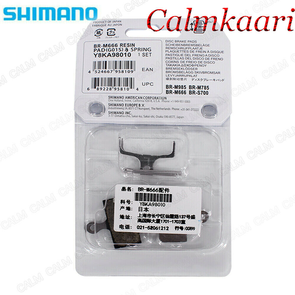 Shimano G01S Resin Disc Brake Pads For Deore SLX XT XTR ZEE M615 M6000 M7000 US - Fresh Stock Dated December 2025