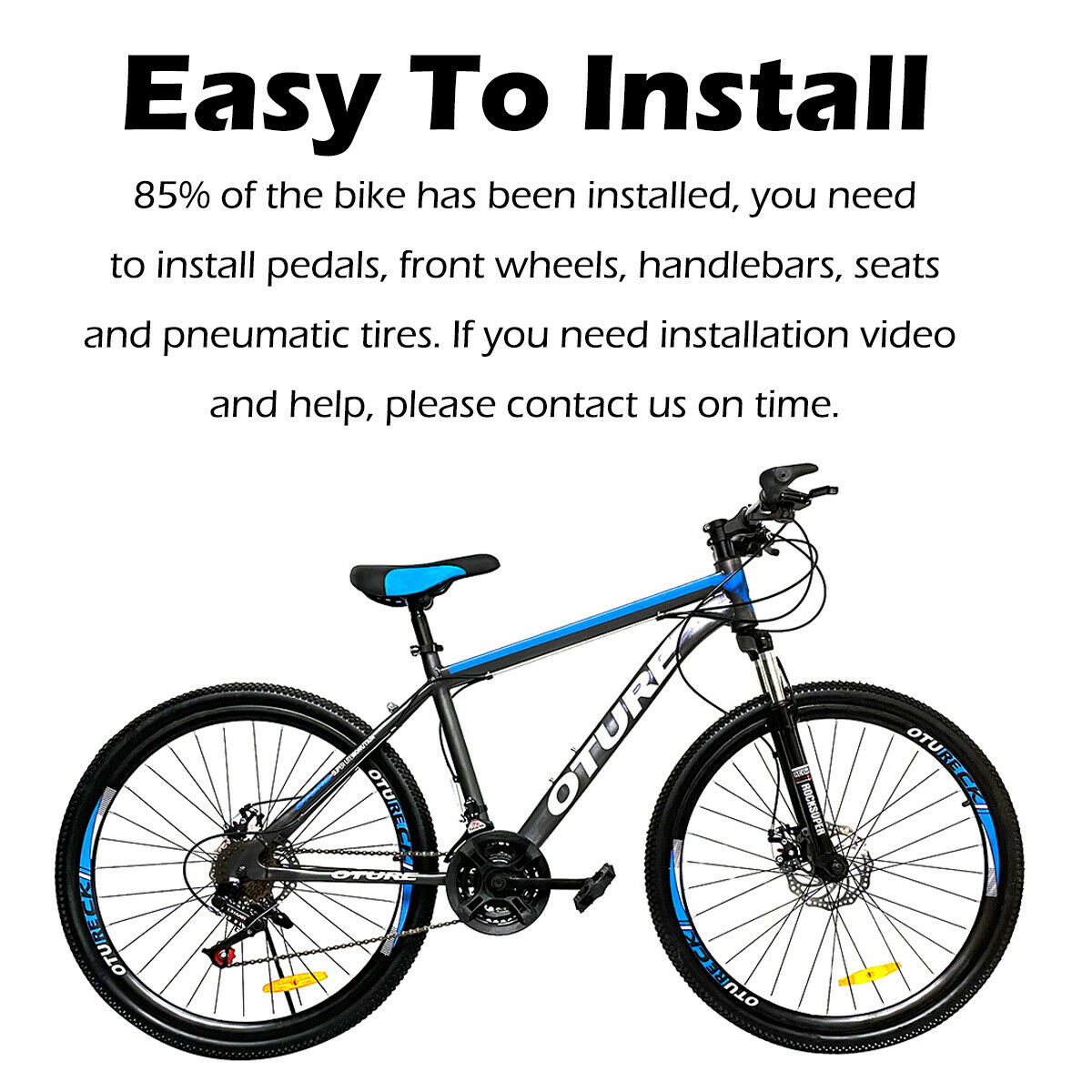 OTURE 26'' Mountain Bike Front Suspension Dual Brakes Adult Youth MTB Bicycle US - Fresh Stock Dated January 2026