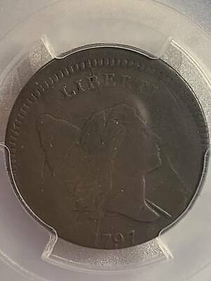 1797 Half Cent 1/2c Cent 1 Above 1 PCGS XF-40 Error Coin off center - Fresh Stock Dated December 2025