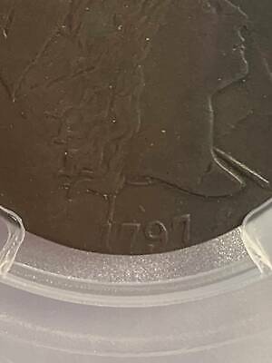 1797 Half Cent 1/2c Cent 1 Above 1 PCGS XF-40 Error Coin off center - Fresh Stock Dated December 2025