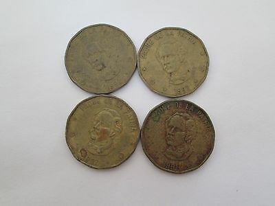 Vtg Old Dominican Republic Coin Lot Set 1990s Collection Peso Padre De La Patria - Fresh Stock Dated December 2025