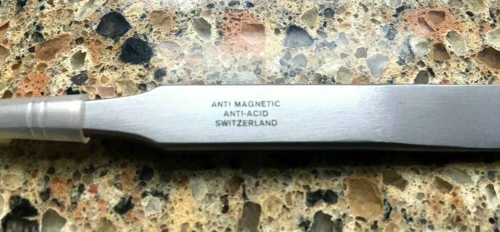 VINTAGE JANEL #2A 3021AM ANTI MAGNETIC & ACID, NICKEL TWEEZERS MADE SWITZERLAND - Fresh Stock Dated December 2025