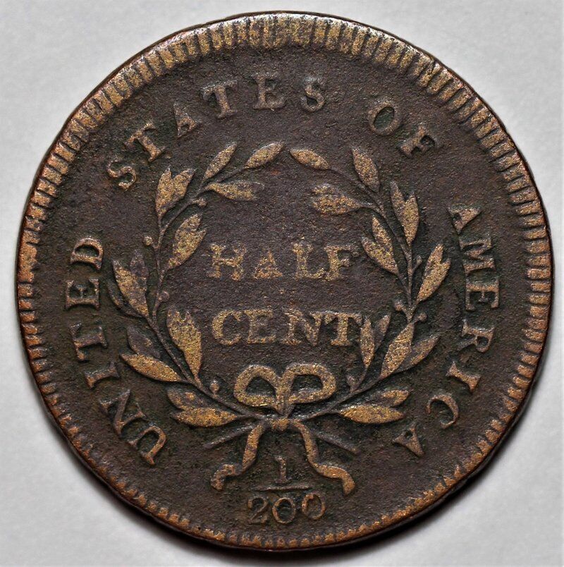 1795 Liberty Cap Half Cent - Lettered Edge - US 1/2c Copper Penny Coin - L20 - Fresh Stock Dated December 2025