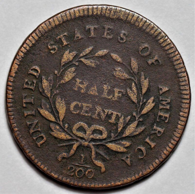 1795 Liberty Cap Half Cent - Lettered Edge - US 1/2c Copper Penny Coin - L20 - Fresh Stock Dated December 2025