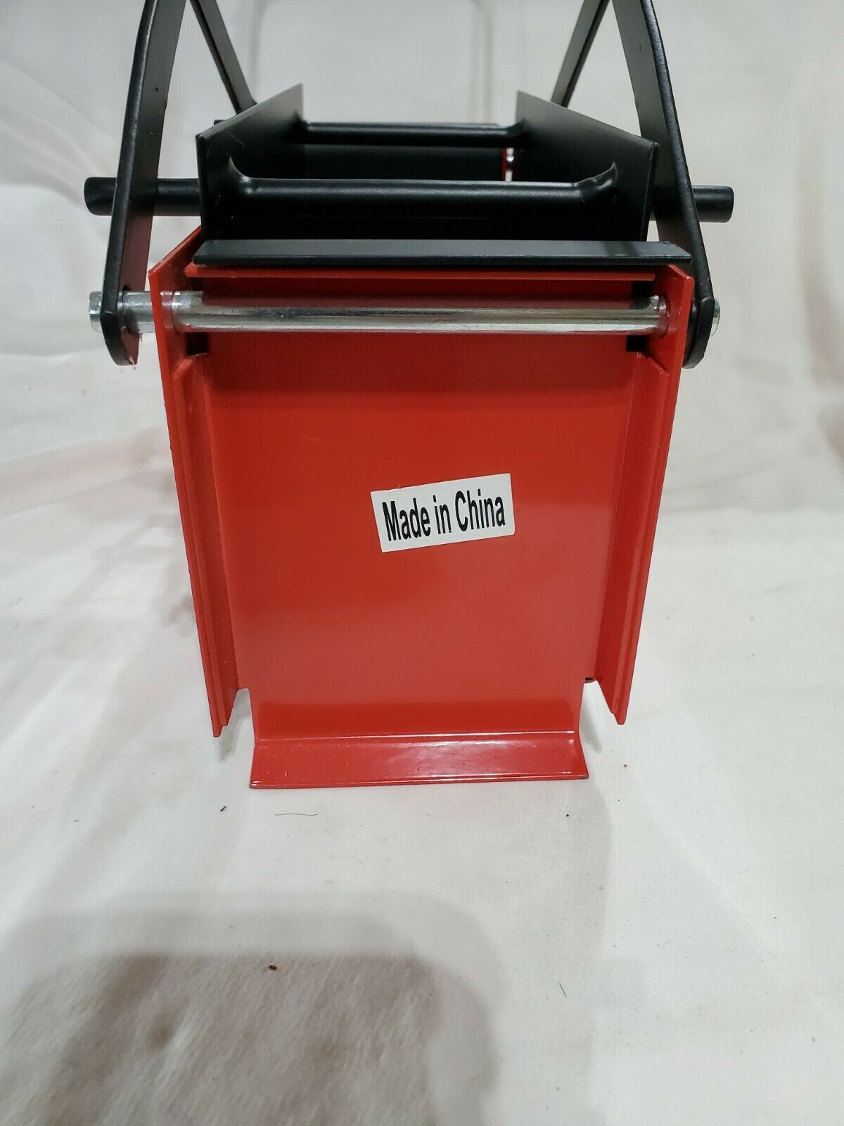 Paper Log Briquette Brick Maker Steel Black and Red Manual Press Machine - Fresh Stock Dated December 2025