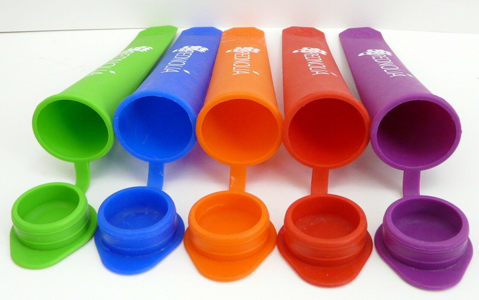 Rednolia Silicone Popsicle Molds and Ice Pop Maker with Attached Lids Set of 5 - Fresh Stock Dated February 2026