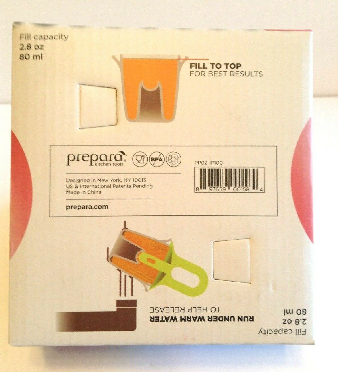 Prepara Volcano Ice Pop Molds Popsicle - Set of 4 - NEW Discontinued Item - Fresh Stock Dated February 2026