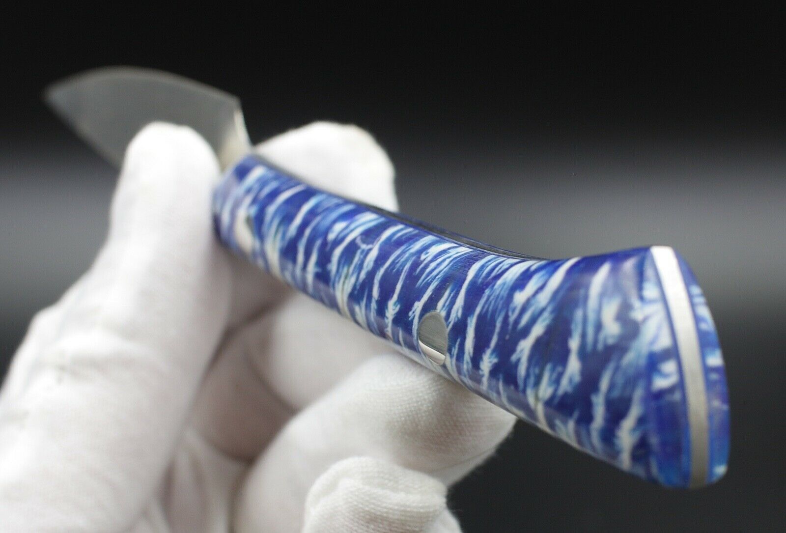 Snow Paring - USA Made Custom Knives Elmax Stainless Steel Custom Acrylic Handle - Fresh Stock Dated January 2026