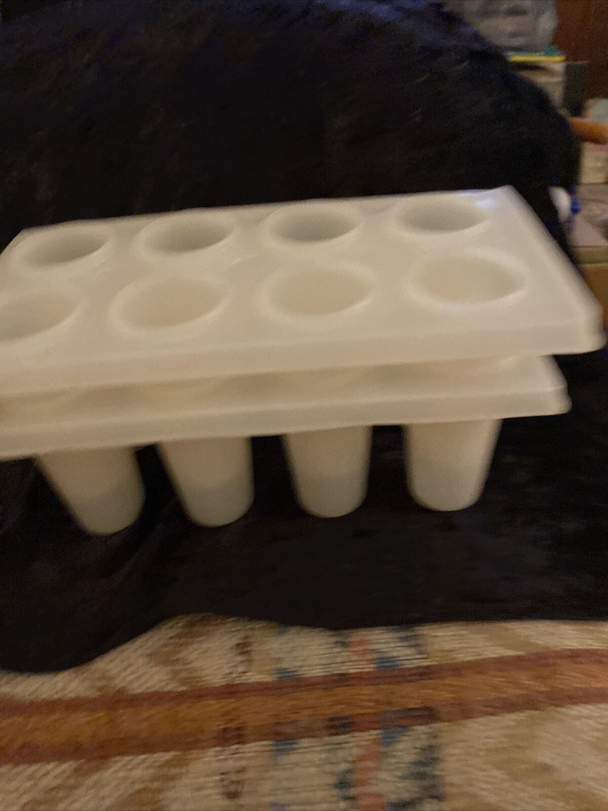 2 Trays Lustro Ware 8 Freezer Ice Pop Maker Mold Popsicle Ice Cream Frozen Pops - Fresh Stock Dated February 2026