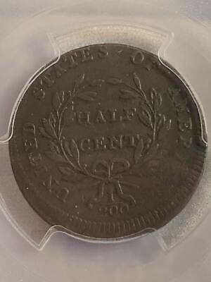 1797 Half Cent 1/2c Cent 1 Above 1 PCGS XF-40 Error Coin off center - Fresh Stock Dated December 2025