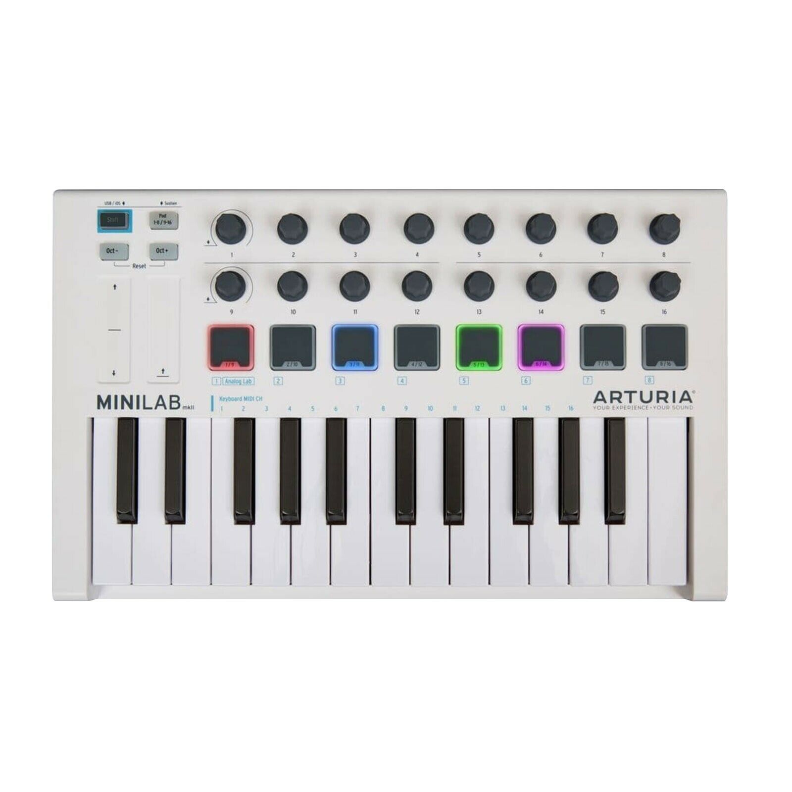 Arturia MiniLab Mk II Portable 25-Key USB-MIDI Controller w Software & Case - Fresh Stock Dated December 2025