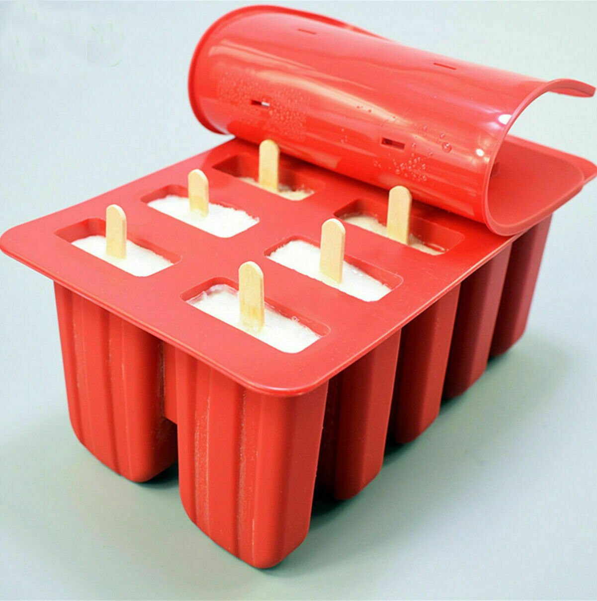 Large Popsicle Molds Food Grade Silicone Frozen Juice Ice Cream Pop Maker Mold - Fresh Stock Dated January 2026