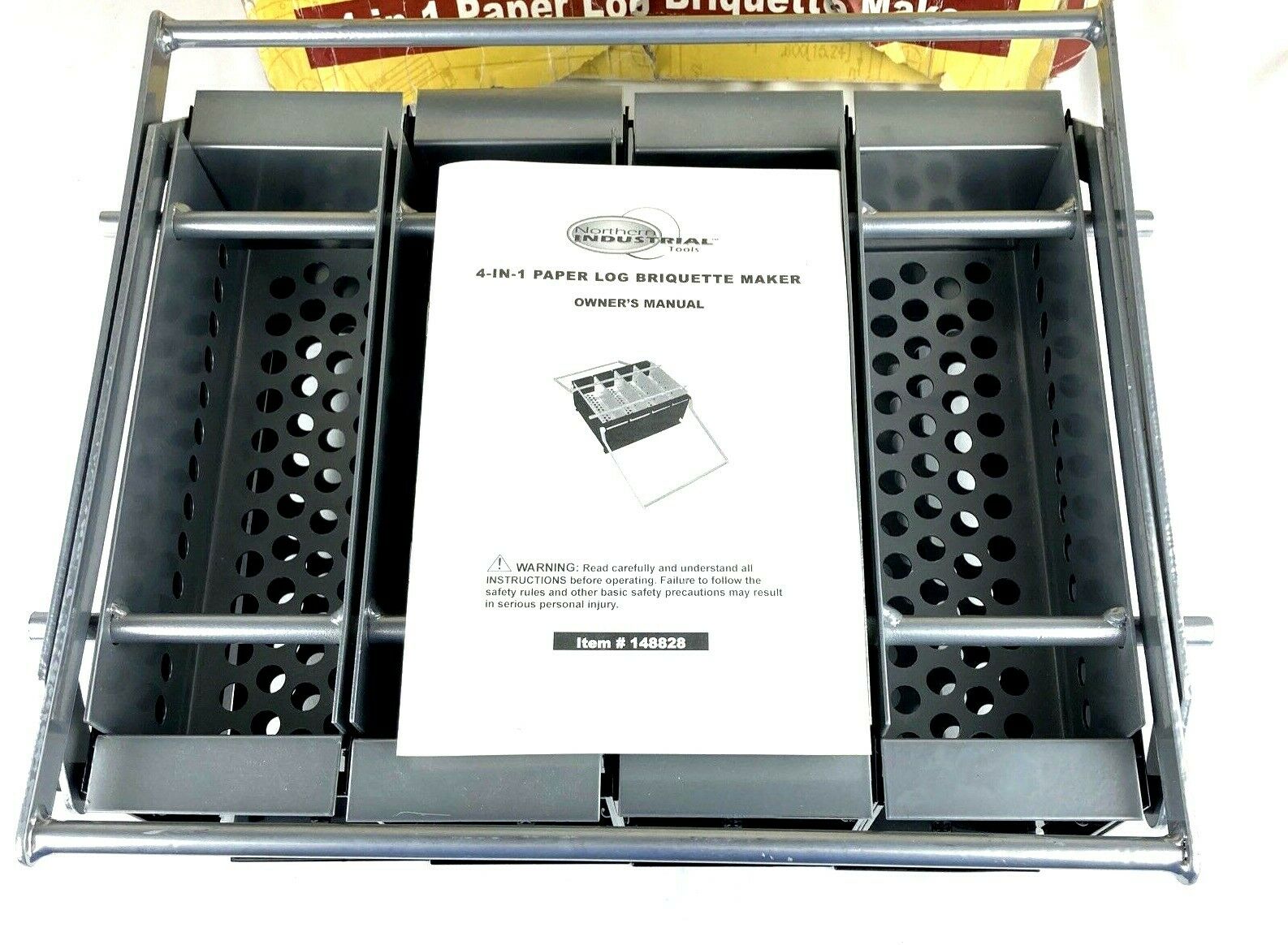 Northern Industrial Tools Paper Log Briquette Maker #148828 4-in-1 Eco-Smart - Fresh Stock Dated December 2025
