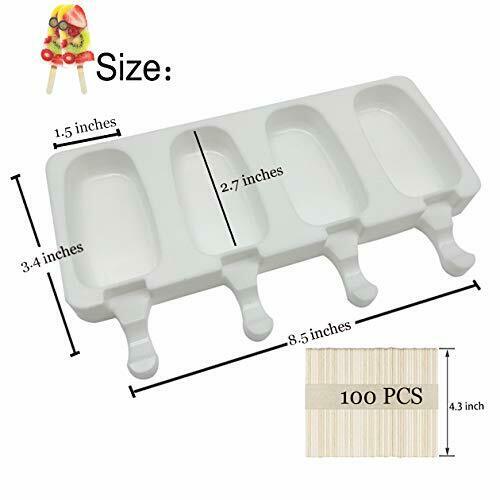 IMISUTD Cakesicle Mold Silicone Popsicle Molds Large 2 Pack Homemade Cake Pop - Fresh Stock Dated February 2026