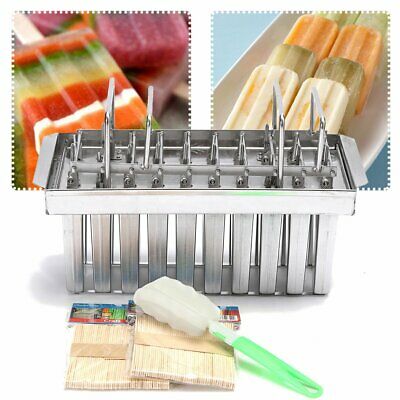 20pcs Stainless Steel Ice Cream Stick Mold Ice Lolly Popsicle For IcePop + Stick - Fresh Stock Dated February 2026