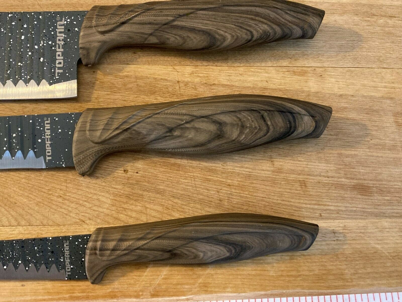 3 Topfann Professional Chef's Knives Unique Non-stick Coated 