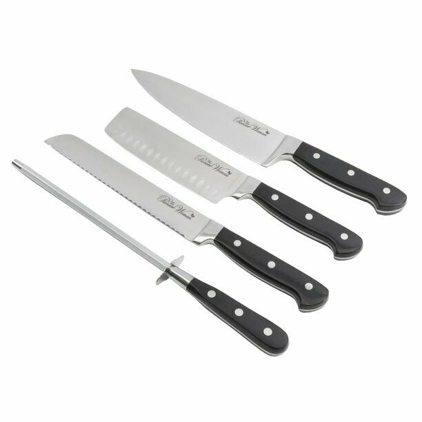 The Pioneer Woman Frontier 14-Piece Cutlery Set with Wood Block, Black - Fresh Stock Dated January 2026