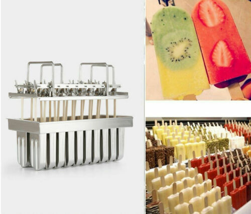 20pcs 85ml Stainless Steel Molds for Ice Lolly Popsicle Ice Cream Pops Bars - Fresh Stock Dated February 2026