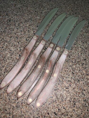Set Of 5 Vintage Cutco #59  Straight Edge Table/Steak Knives - Fresh Stock Dated January 2026