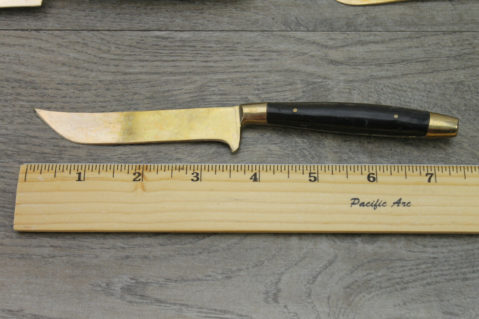 Vintage Solid Brass Steak Knives Set of 8 Plus 1 Carving Knife - Fresh Stock Dated January 2026
