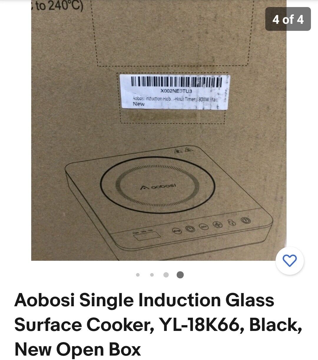 Aobosi Signle Induction Cooker - Fresh Stock Dated February 2026