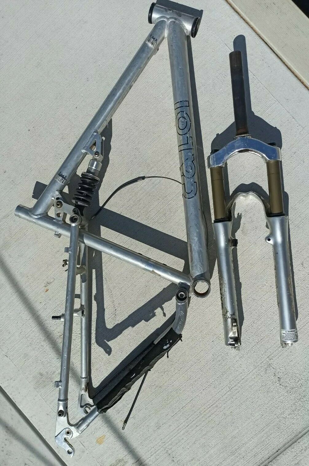 1997 Caloi FS Elite Vintage Polished Aluminum Men's 26er Frame Set - Fresh Stock Dated January 2026