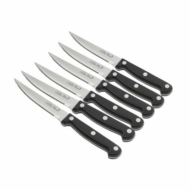 The Pioneer Woman Frontier 14-Piece Cutlery Set with Wood Block, Black - Fresh Stock Dated January 2026