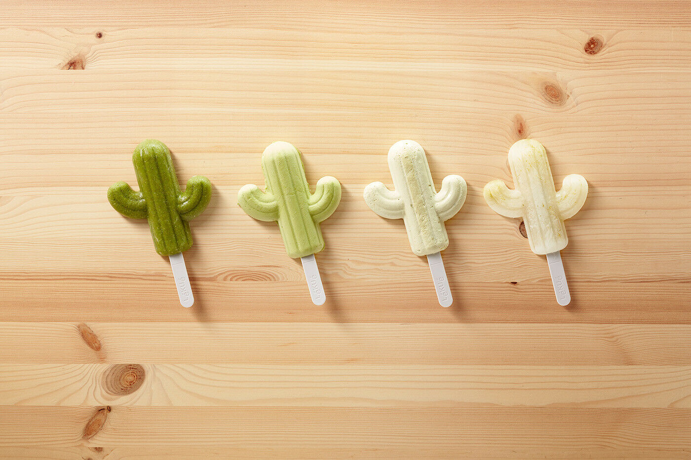 Lekue Cactus Pop Mold, Set of 4, Green - Fresh Stock Dated February 2026